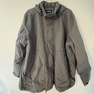 The Outfitters by Lands’ End Puffer Jacket – 2XL – Gray Winter Coat